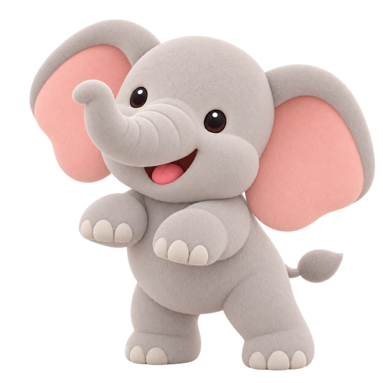 Zovery elephant standing on its hind legs